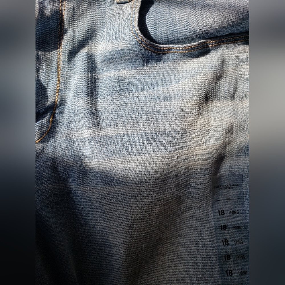 NWT American Eagle Skinny Kick Jeans sz. 18L - Picture 6 of 6